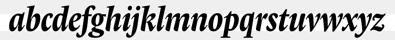 Lexicon Headline Italic sample