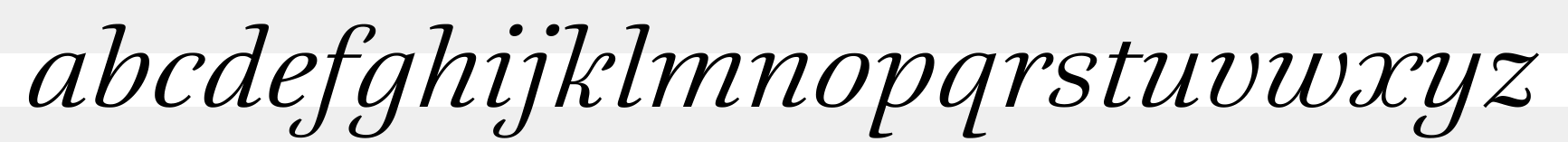 Ruse X010 Italic sample
