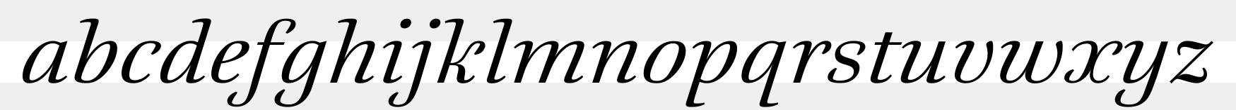 Ruse X020 Italic sample